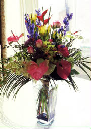 with vase