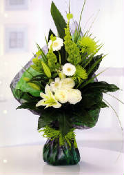 white roses and lillies